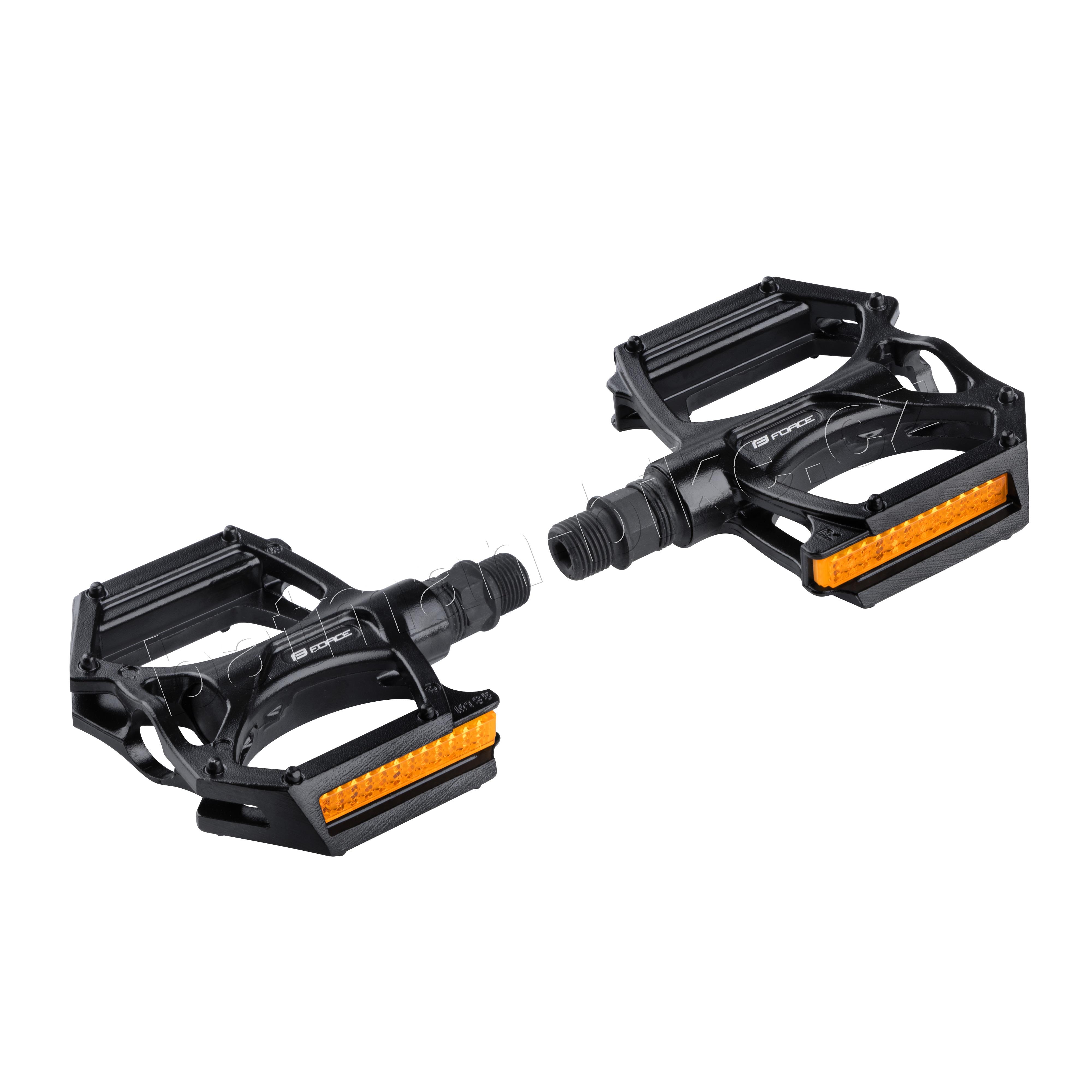 Pedály FORCE BMX Al nevyměnitelné piny, černé