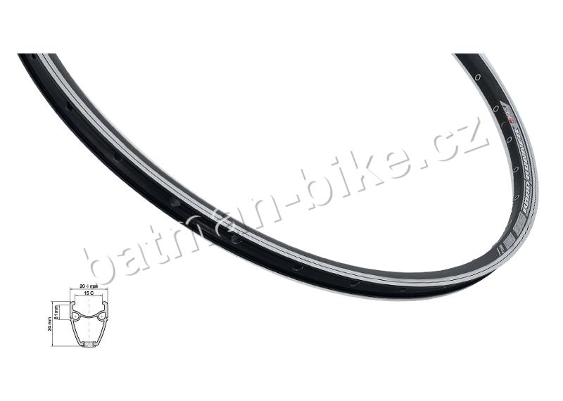 Ráfek MACH r.Runner 622x15 36děr černý