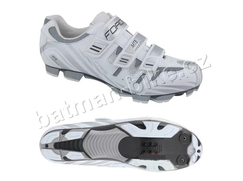 Tretry FORCE MTB FREE bílé 42