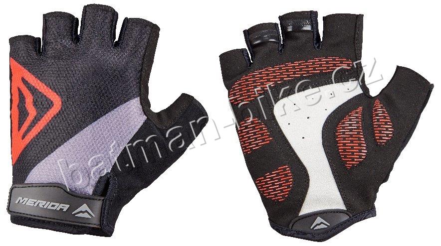 Rukavice Merida  krátké CLASSIC černo/červené* XS