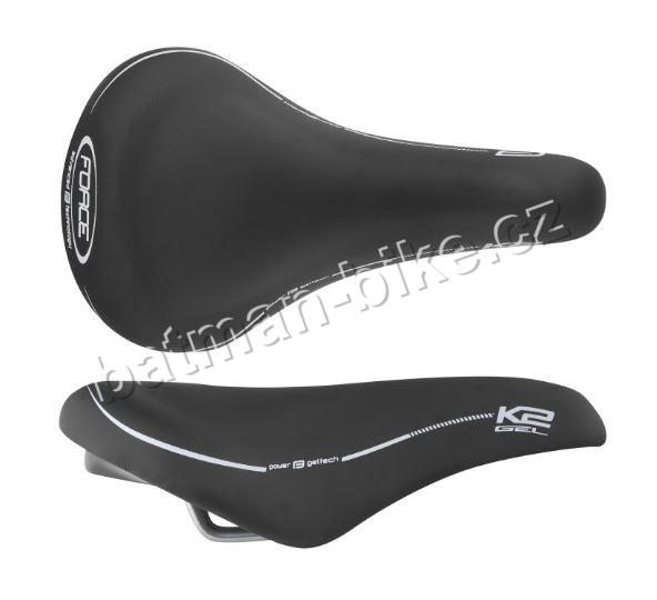 Sedlo FORCE K2 GEL , černé