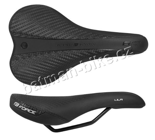 Sedlo FORCE LILA sportovní dámské, černé