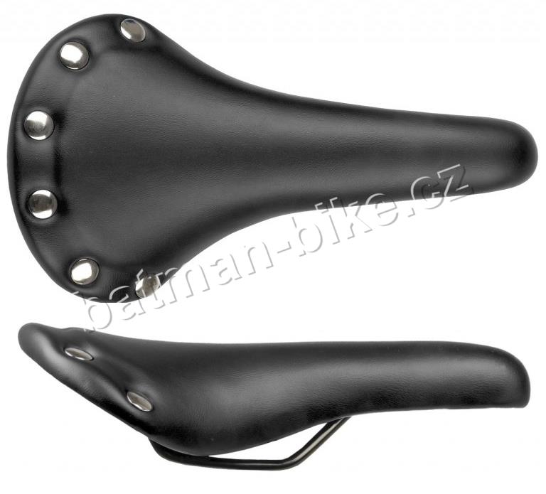 Sedlo retro s nýty černé