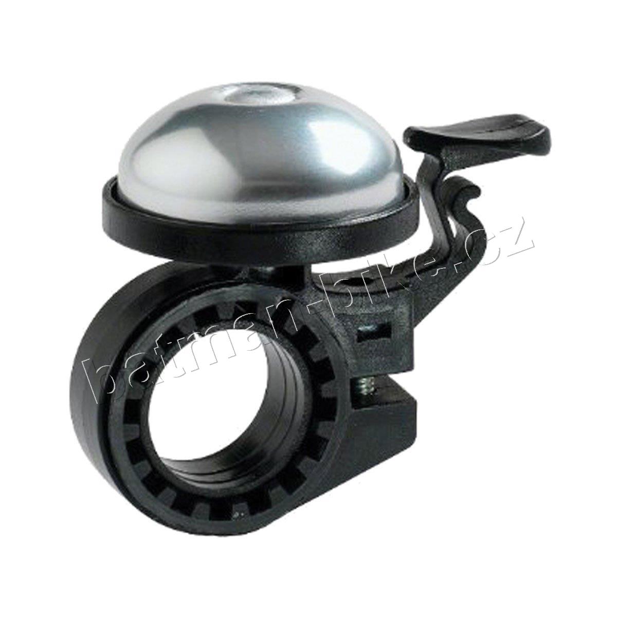 Zvonek mini Stříbrný Al paličkový 