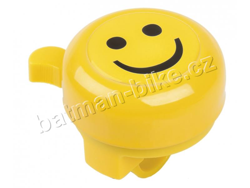 Zvonek M-WAVE smiley žlutý