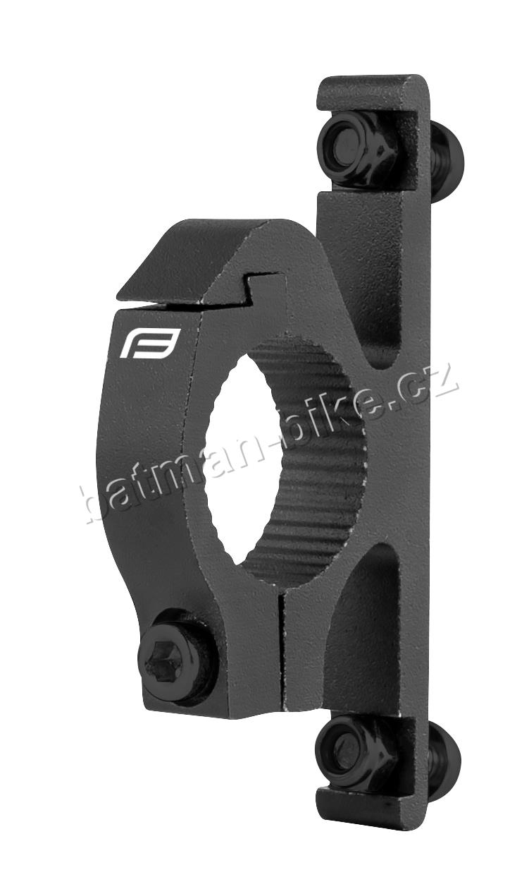 Držák košíku na řídítka O 25.4 mm, Al, černý