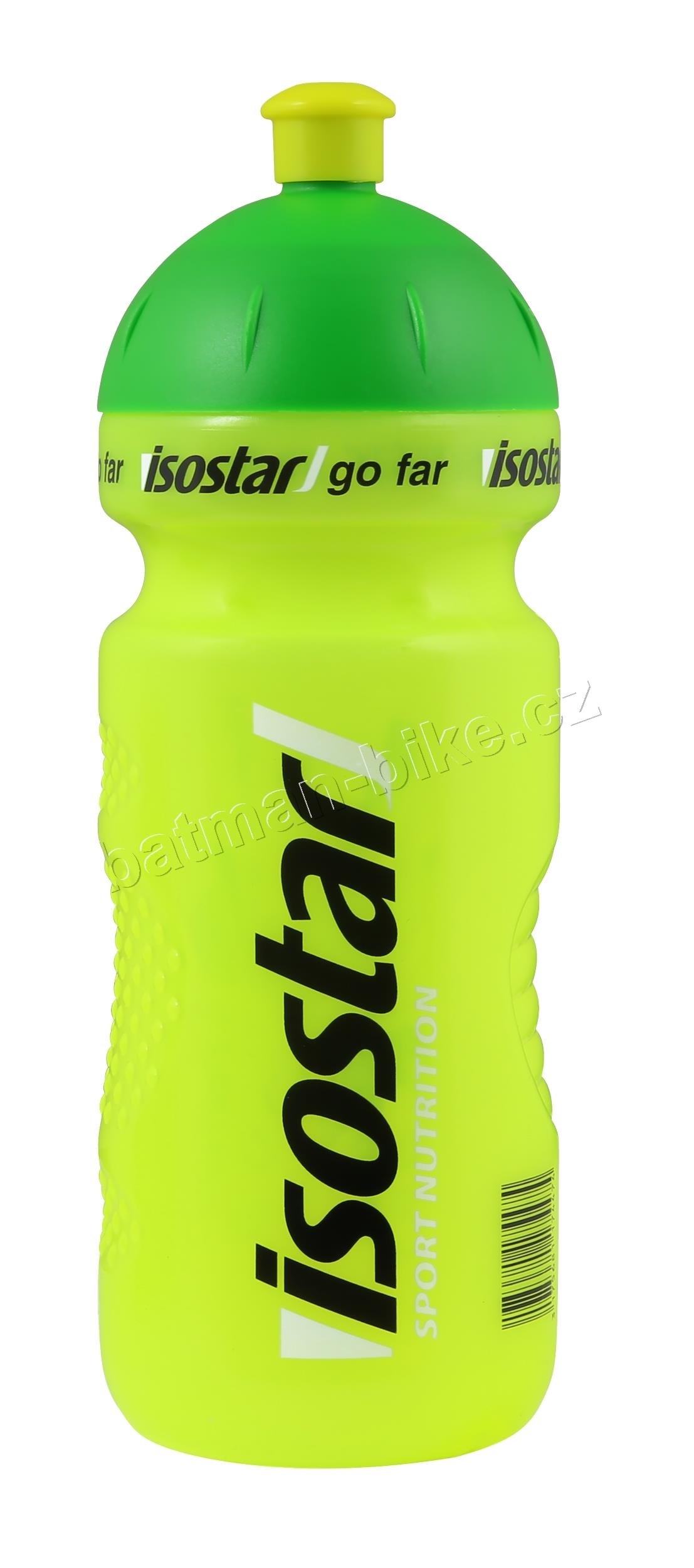 Láhev ISOSTAR 0,65 l, výsuvný vršek, fluo