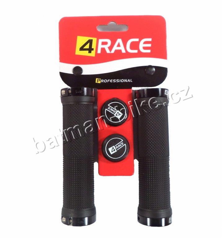 Gripy 4RACE 2x Lock 130mm černé