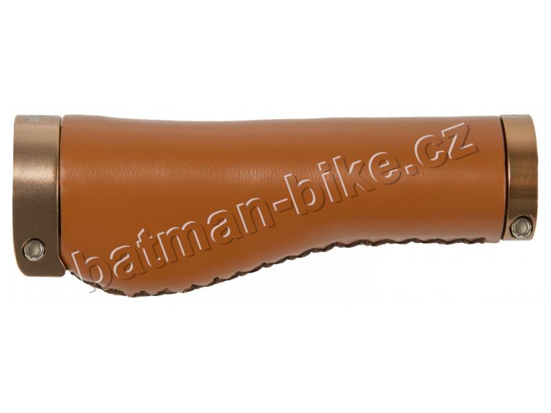 Gripy Aero anatom. se zámky hnědé imitace kůže