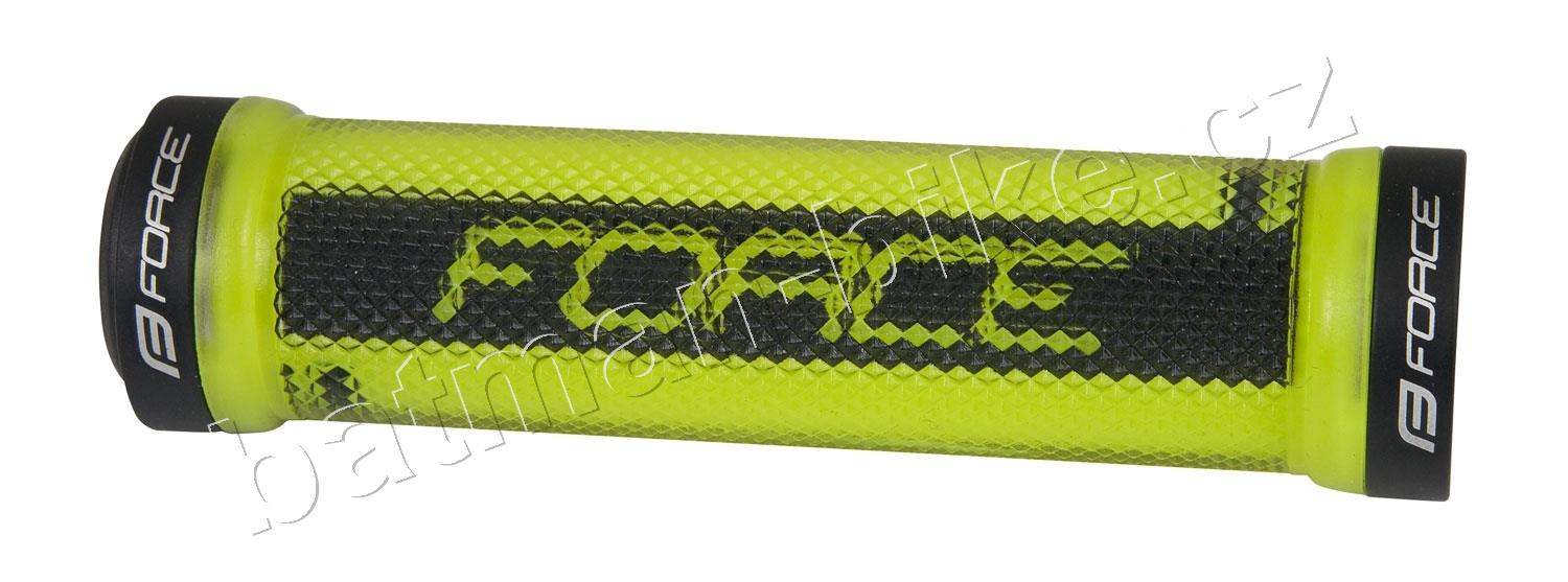 Madla FORCE LOGO jištěná, jemná fluo-černá, balená