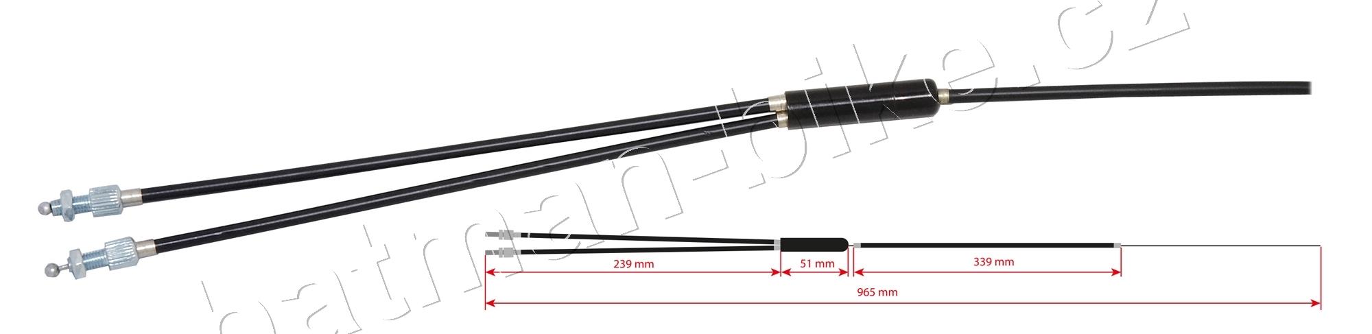 Lanko brzdové BMX 0,96m rotor - brzda