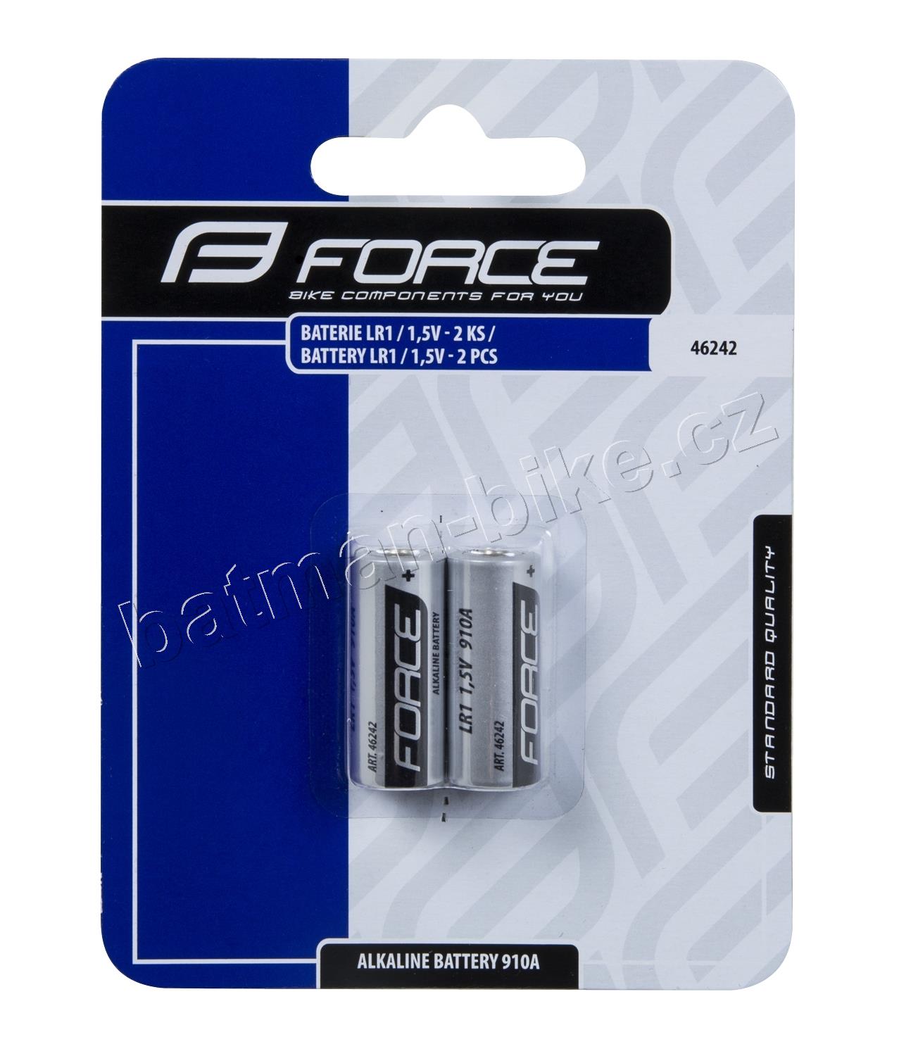 Baterie FORCE LR1 / 1,5V 1 x 2 ks