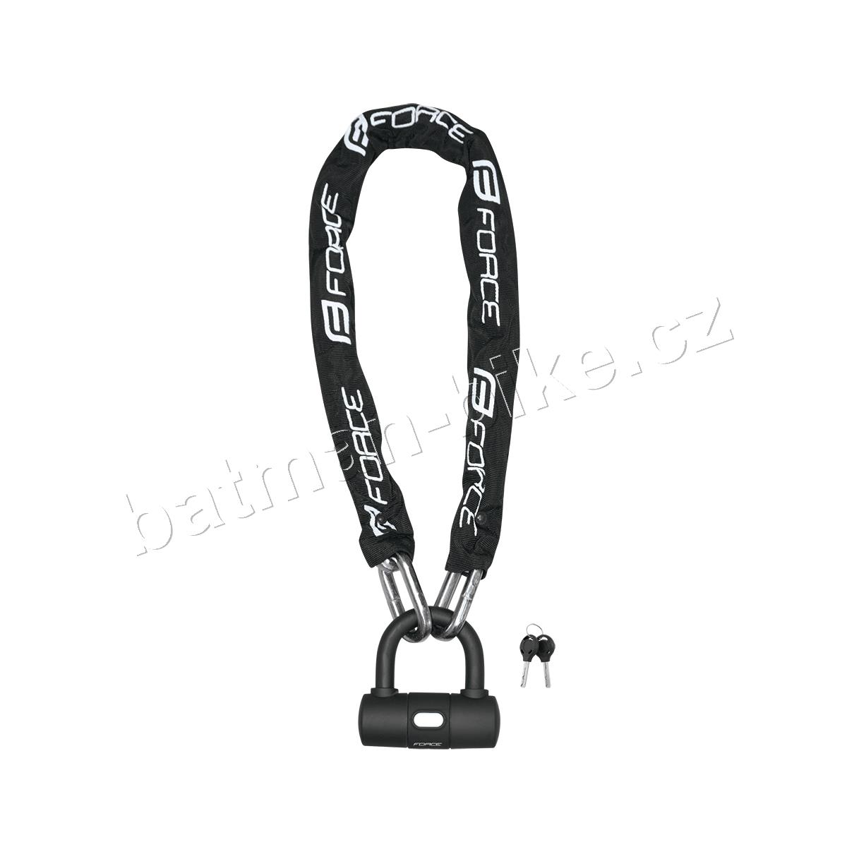 Zámek FORCE řetězový 100cm/10mm, černý