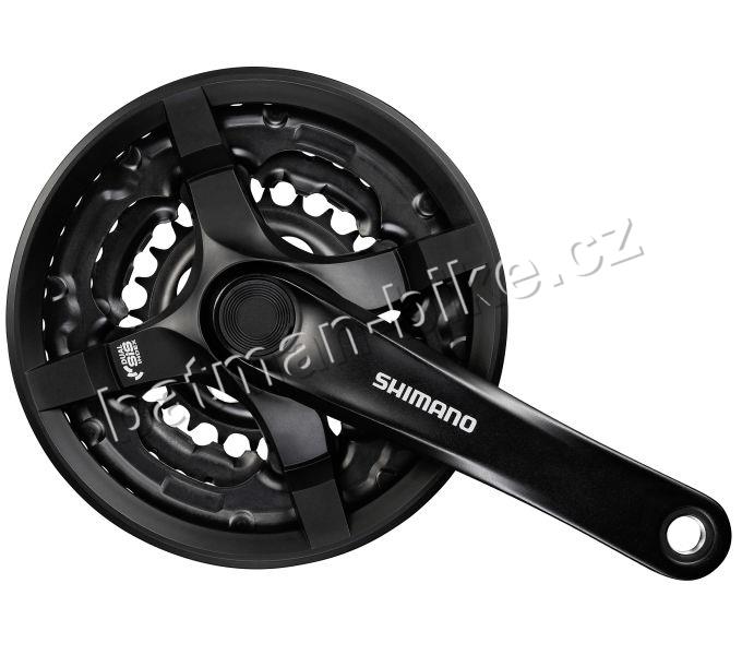 Střed Shimano FC-TY501 42/34/24z 175mm černé s krytem