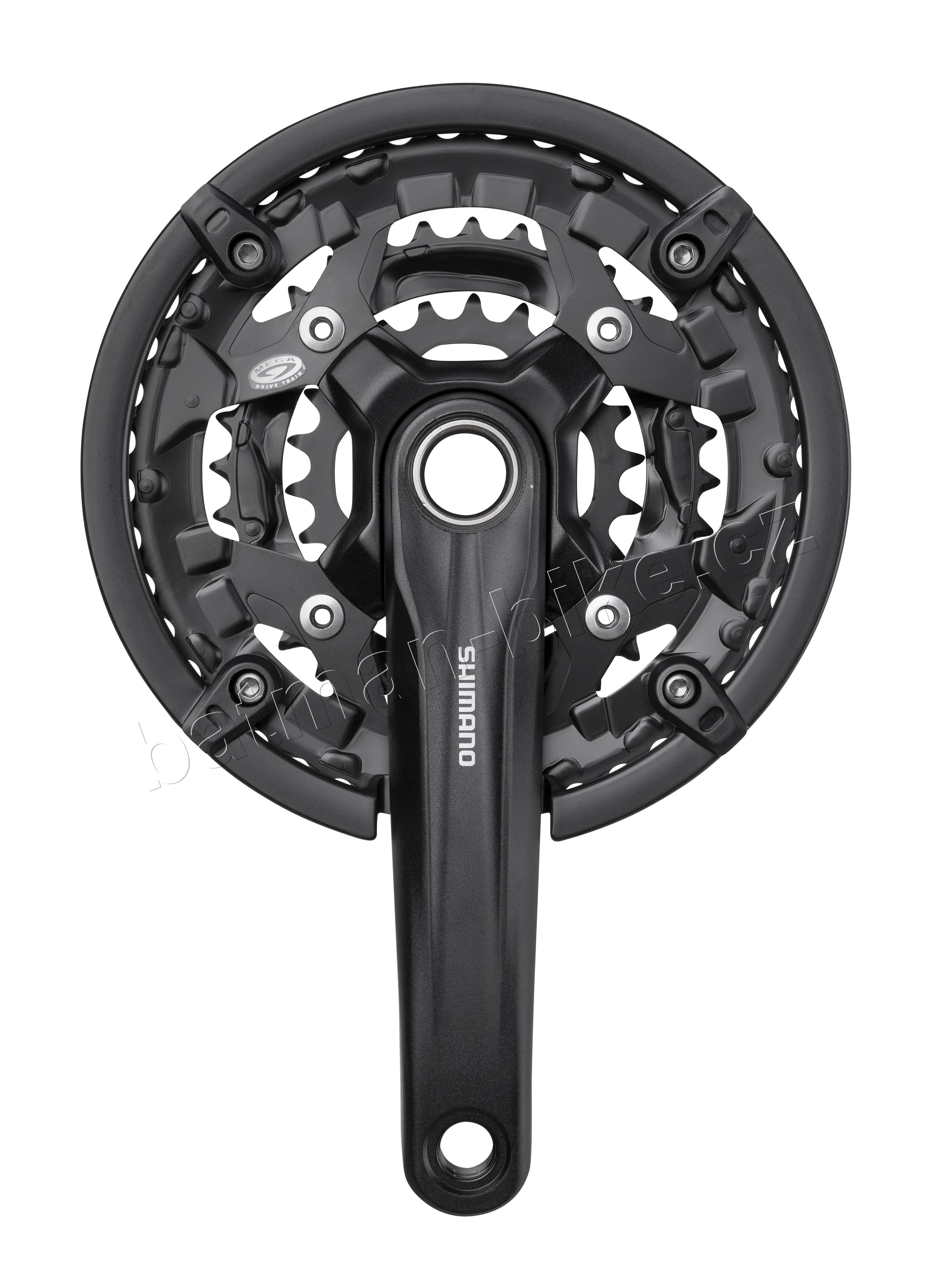 Kliky MTB FCMT300 44/32/22 černé 170 int. osa+kryt