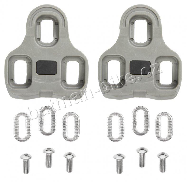 Kufry pedálů M-Wave LOOK-KEO šedé