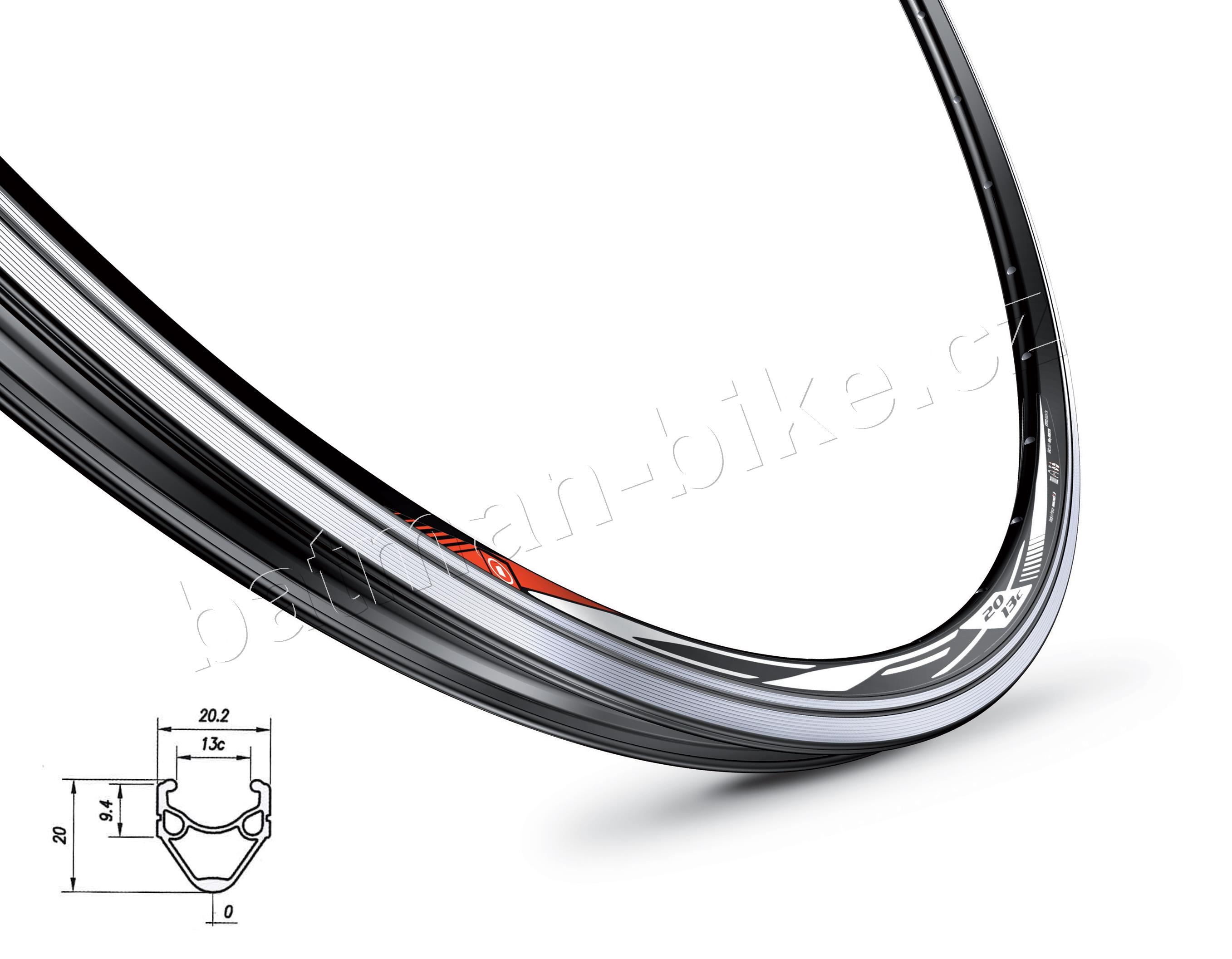 Ráfek MACH1 CFX 622 x 13, 32 děr, černý