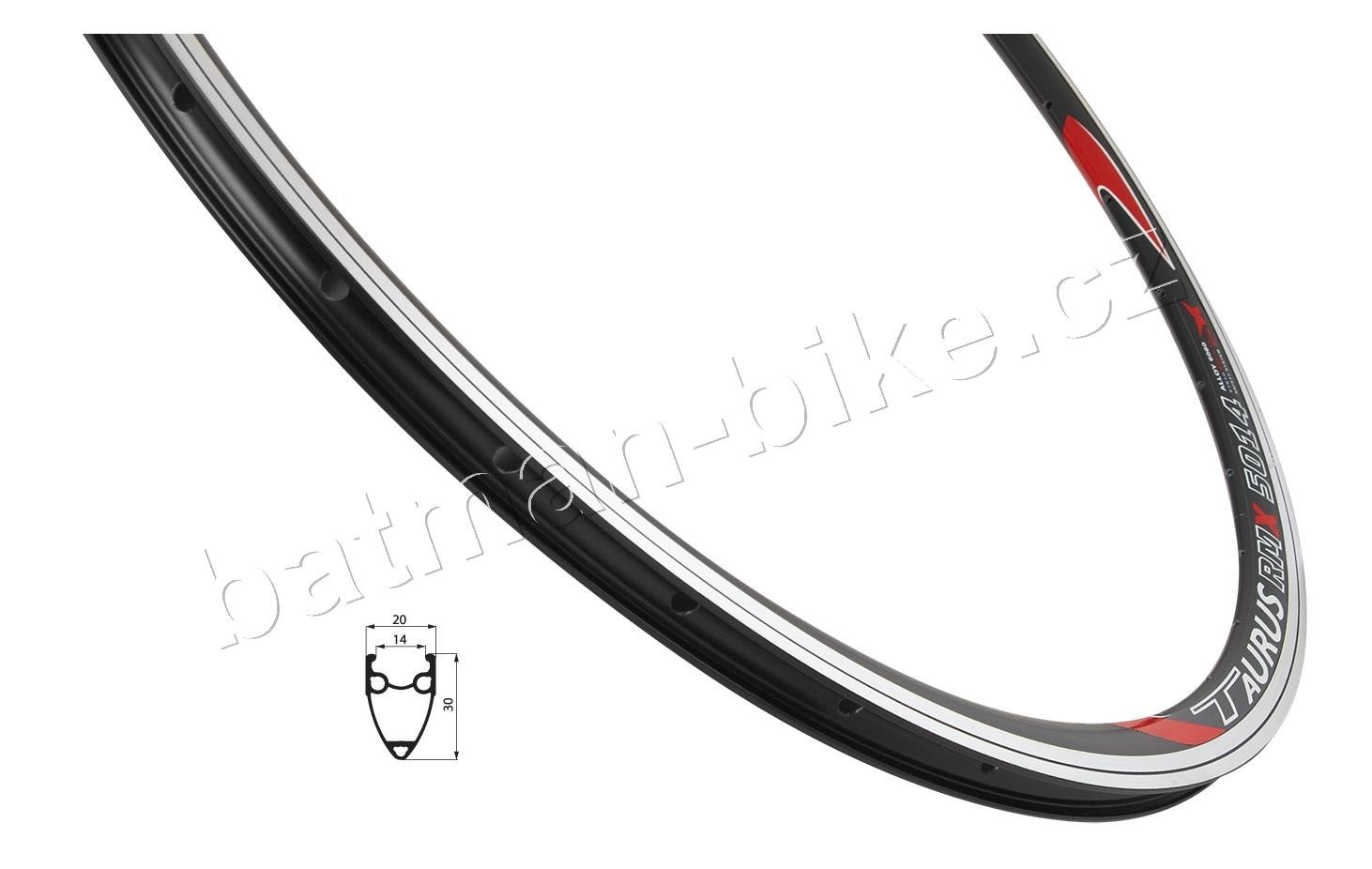 Ráfek REMERX TAURUS 622x14 32děr, černý