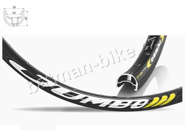 Ráfek Remerx Jumbo Disc 559x23 černý 32děr