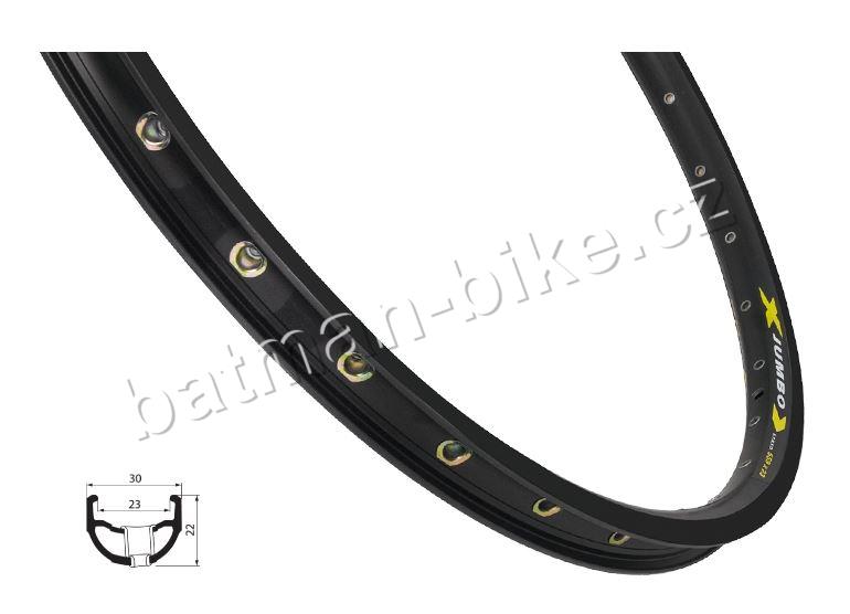 Ráfek REMERX JUMBO 406x23 48 děr, černý