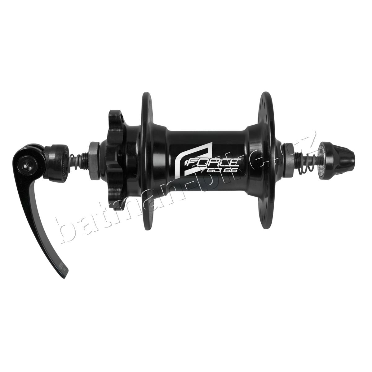 Náboj přední FORCE 6D-66 ložiskový, 36d,černý
