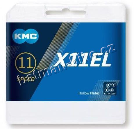 řetěz KMC X11 EL stříbrný 118čl.
