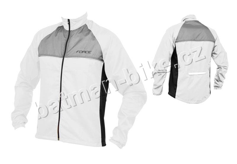 Bunda FORCE bílo-šedá  M