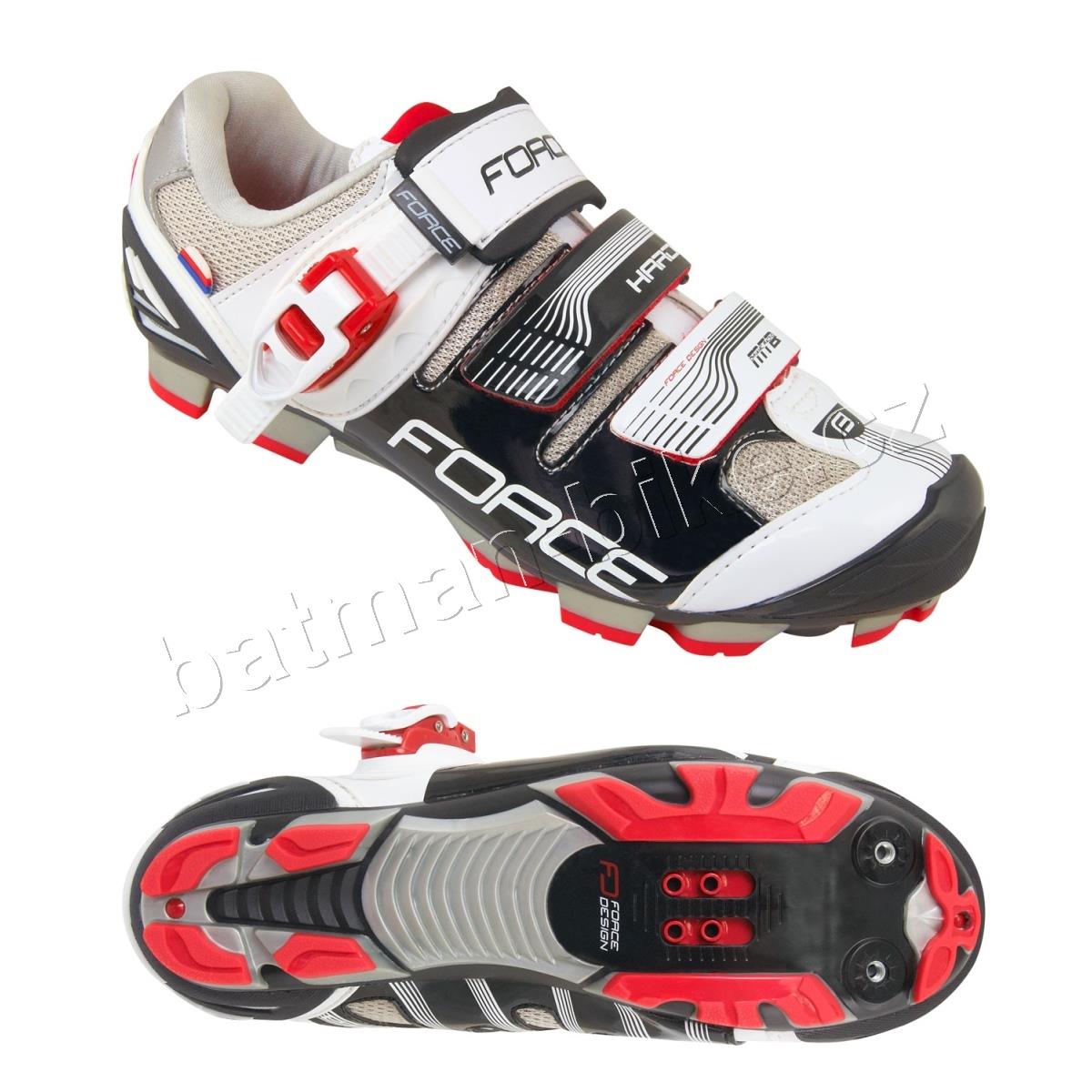 Tretry FORCE MTB HARD, černo-bílé* 39