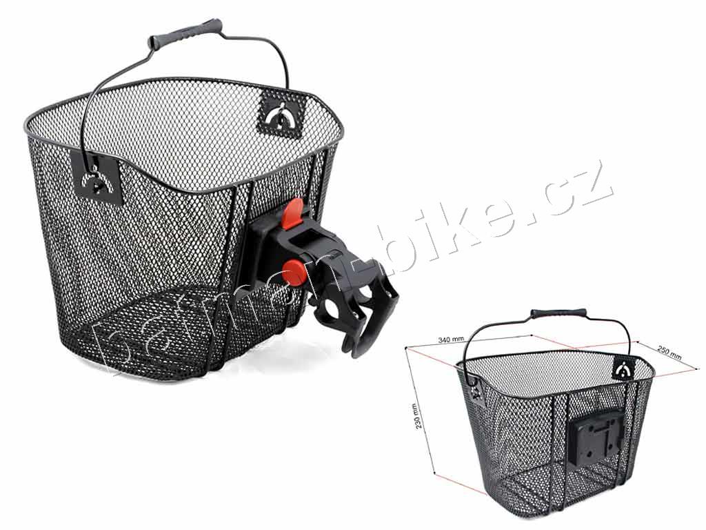 Košík na řidítka AO-QRB s držákem 25,4/31,8