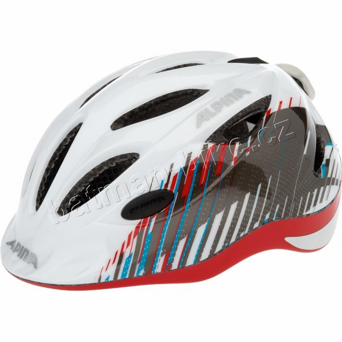 Přilba ALPINA GAMMA FLASH bílá/červená 46-51