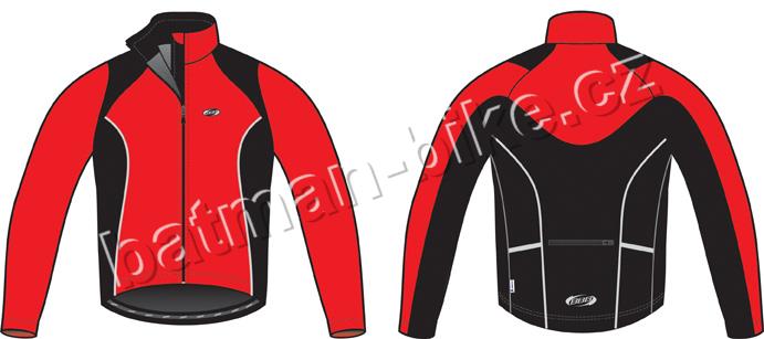 Bunda BBB Control Shield červená XXL