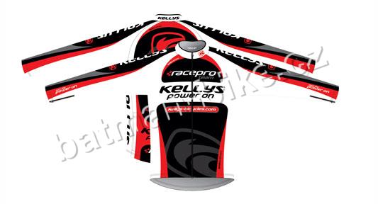 Dres Kellys PRO Team dlouhý rukáv červený