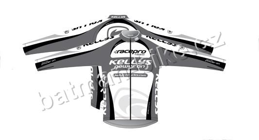 Dres Kellys PRO Team dlouhý rukáv šedý