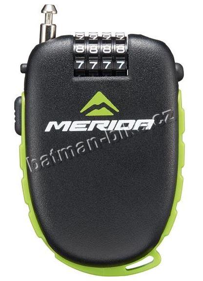 Zámek na kolo 163 černo/zelený ( 1,6/1200mm )