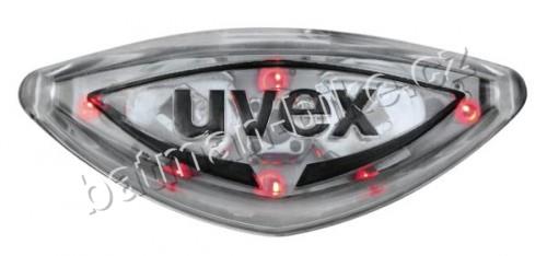 UVEX blikač Triange Led na přilbu červený
