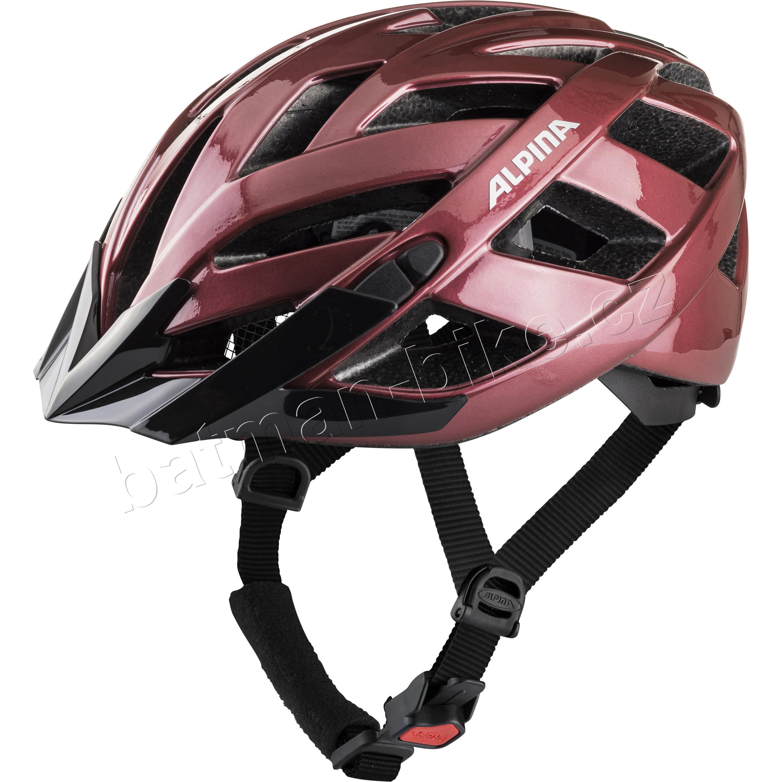 Přilba Alpina cyklistická Panoma Classic cherry
