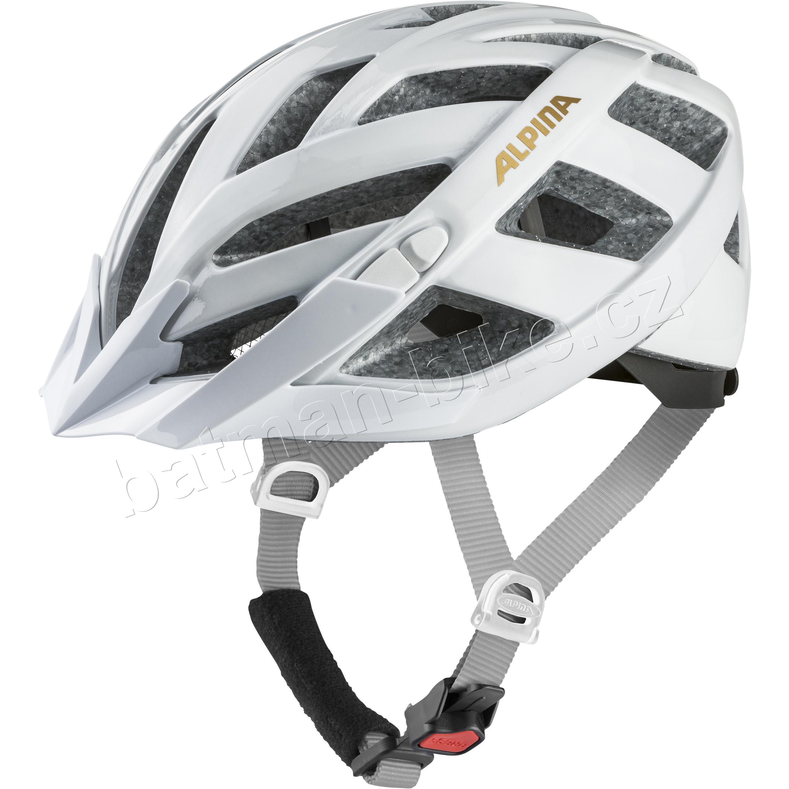 Přilba Alpina cyklistická Panoma Classic white prosseco gloss
