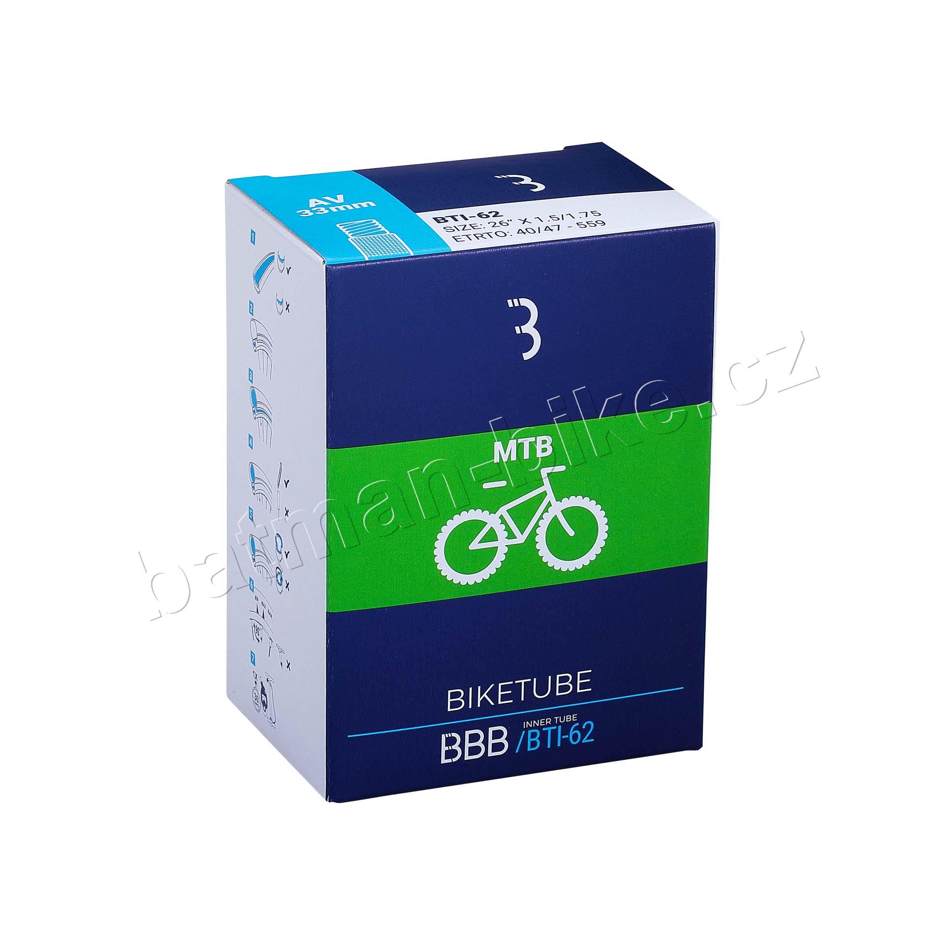 Duše BTI-66 BikeTube AV 26x3.0 
