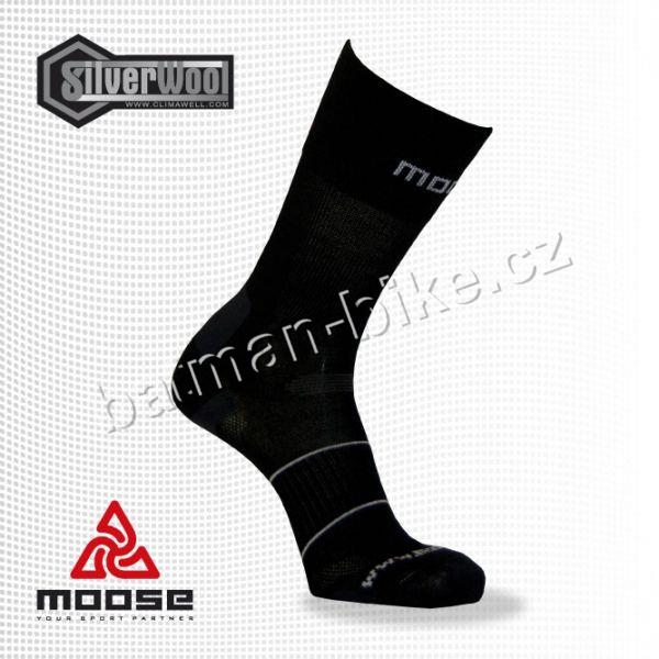 Cyklistické Ponožky MOOSE HURRICANE černé*  L