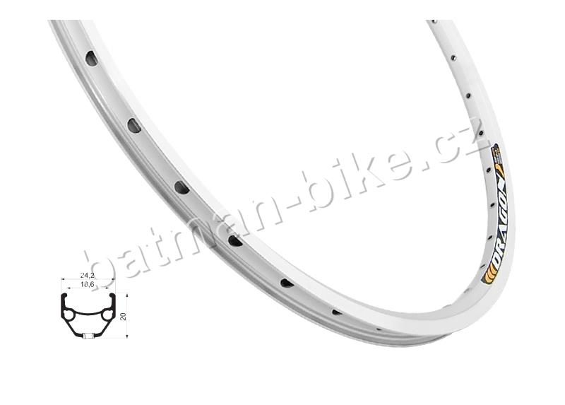 Ráfek Remerx Dragon 559x19 32děr stříbrný